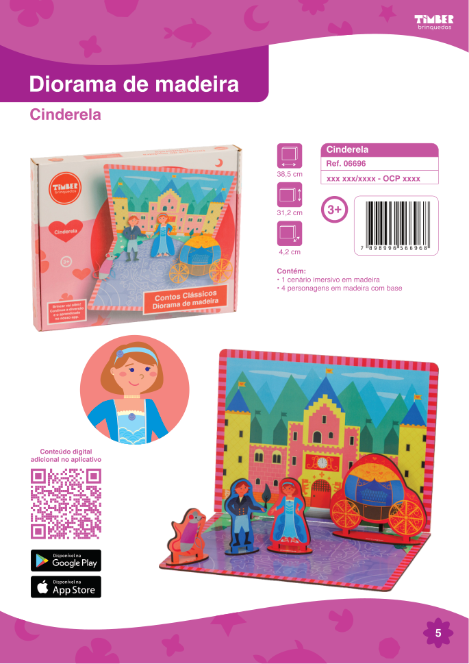 Cinderela, linha Contos Clássicos.